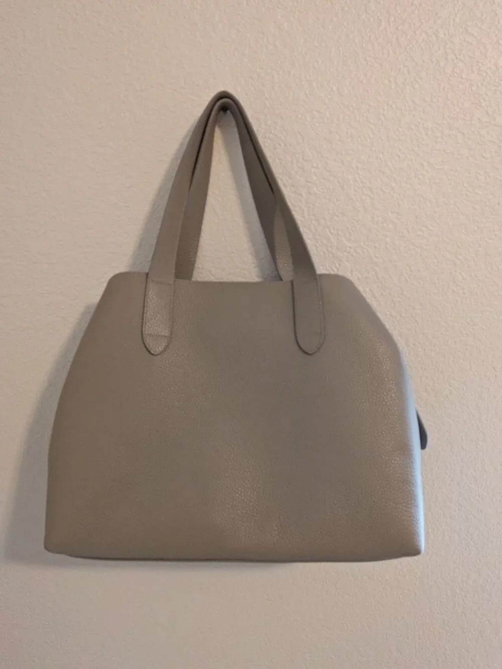 Cuyana Zippers Satchel in Stone - Perfect Condition